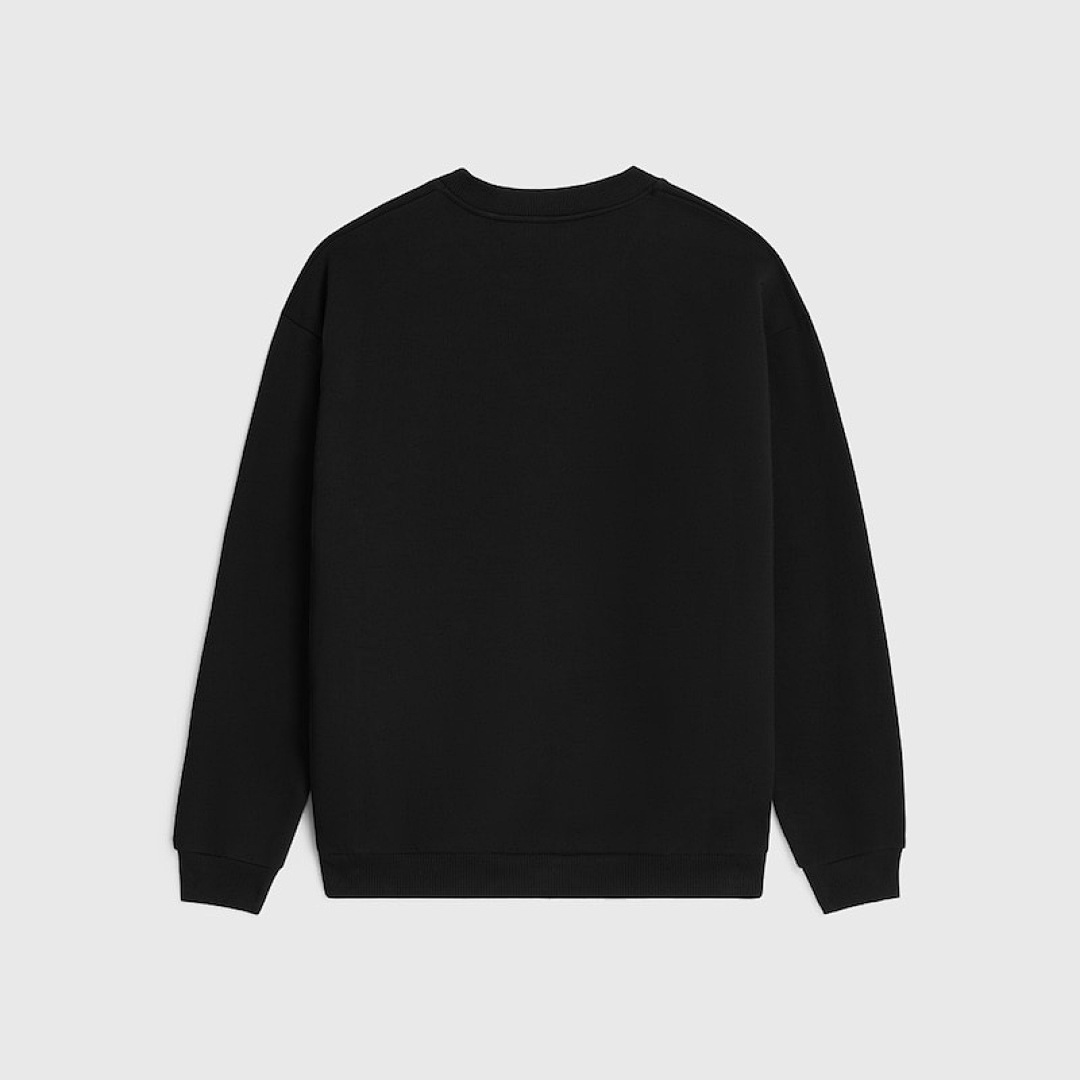 Celine Black Embroidered Label Collar - Image 2