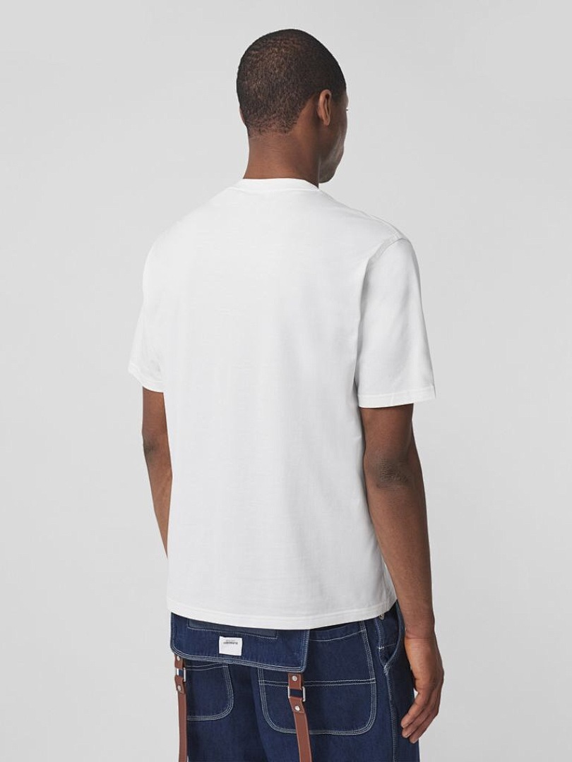 Burberry BR Print Short Sleeve (White) - Image 13