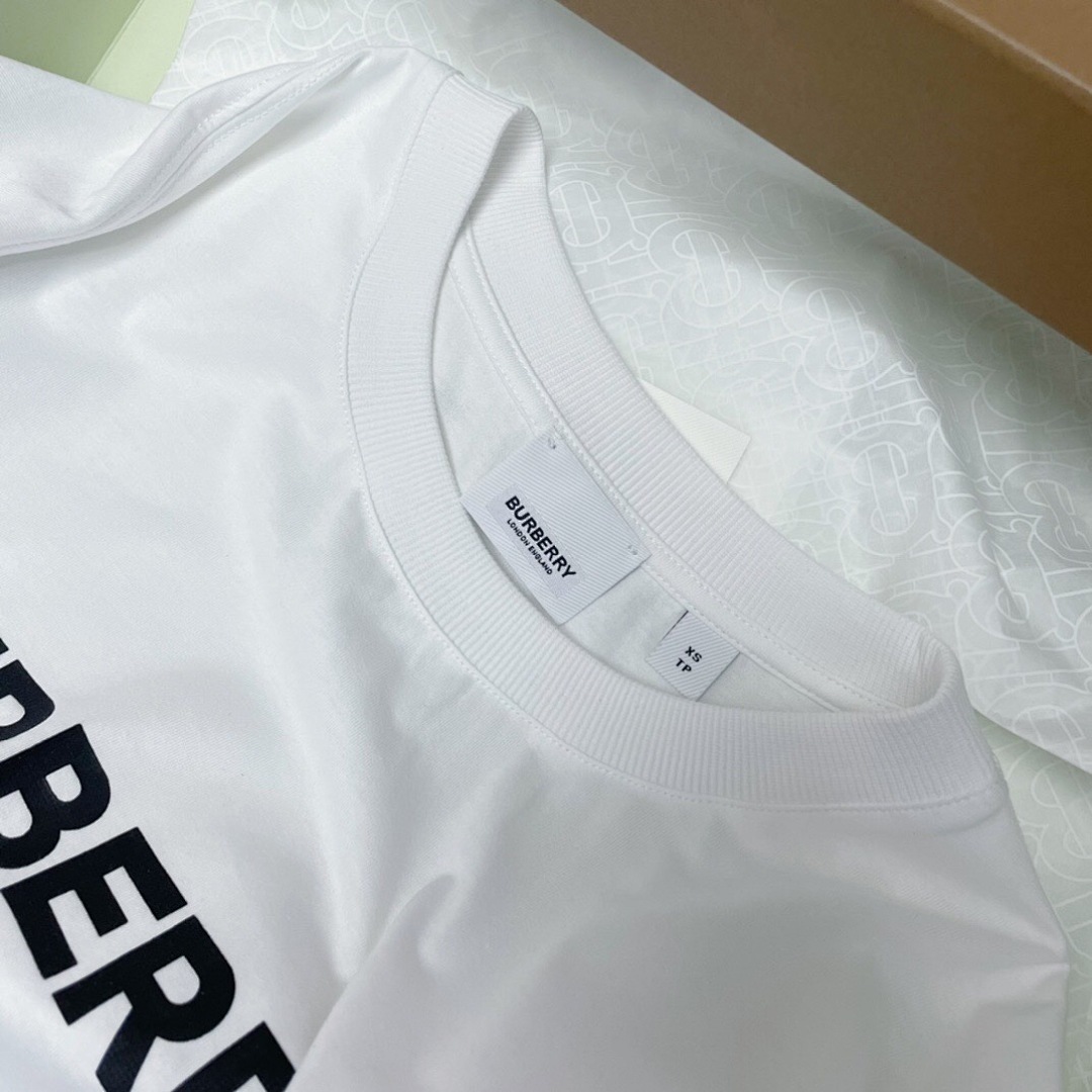 Burberry BR Print Short Sleeve (White) - Image 5