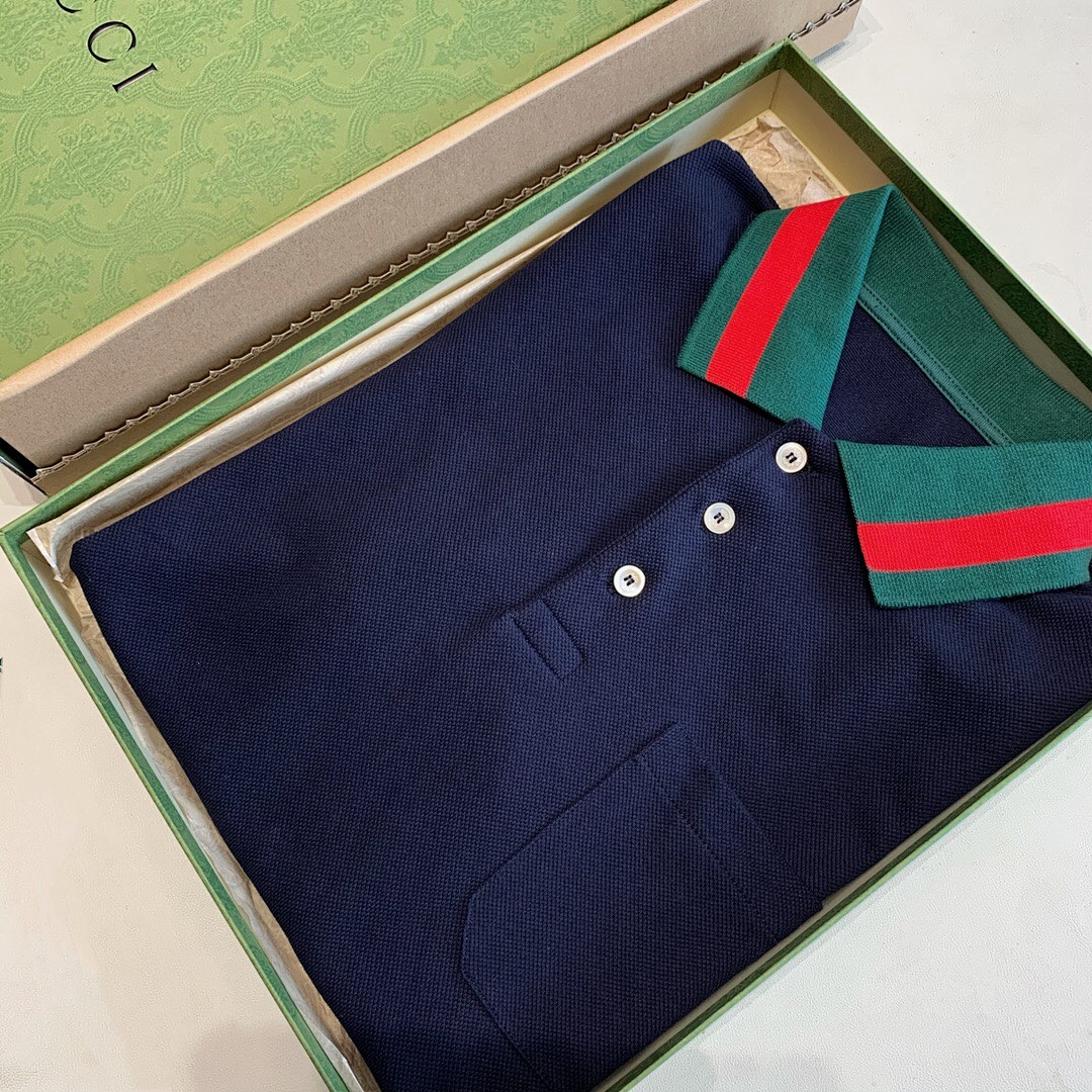 Ralph Lauren Strap Collar Polo (Dark Blue) - Image 9
