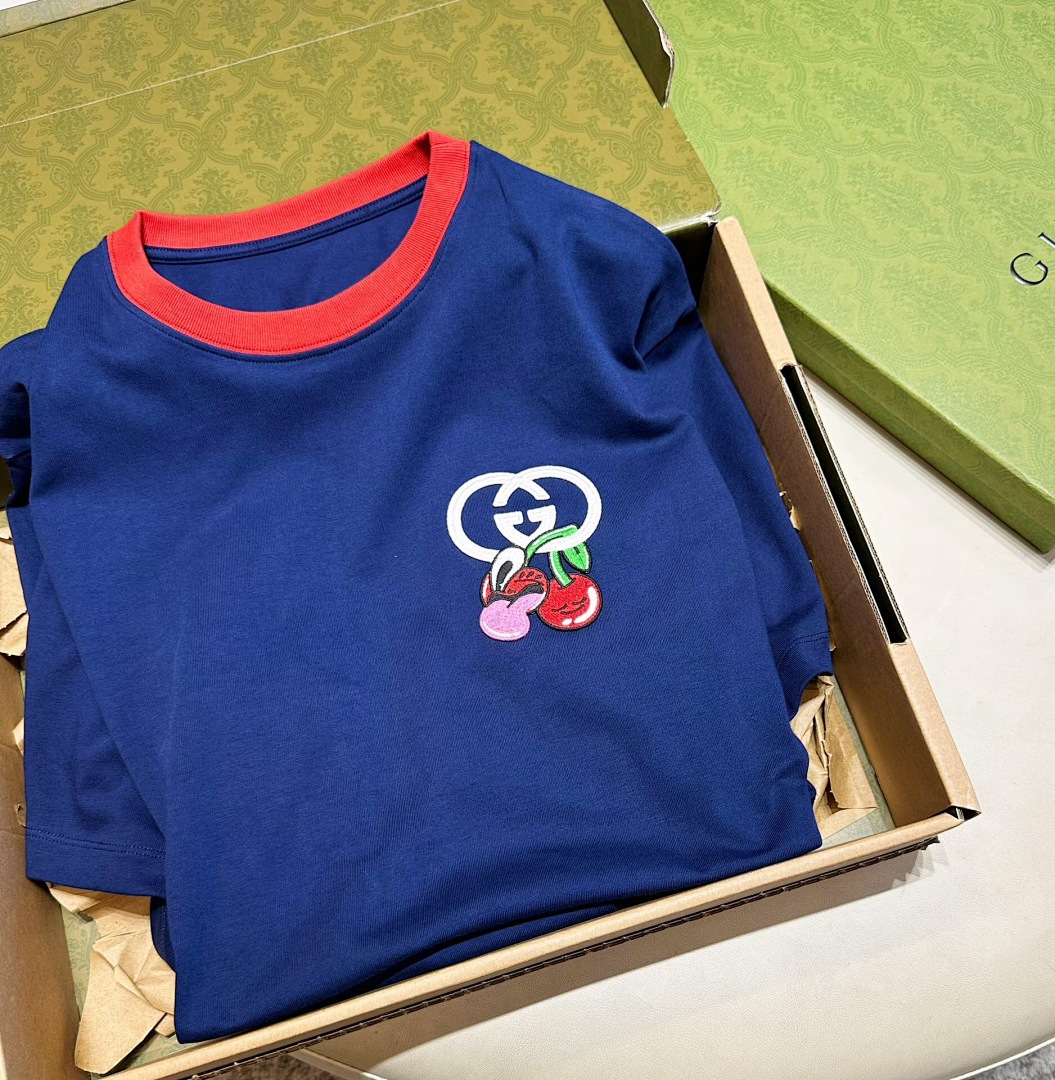 Gucci Peach Embroidered Short Sleeve - Image 7