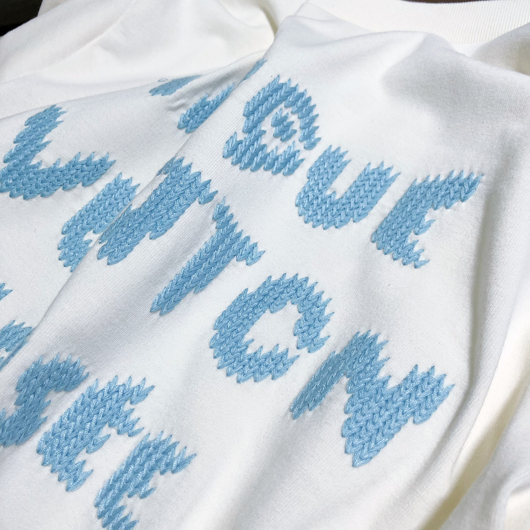 Unbranded Fleece Embroidered T (White) - Image 7