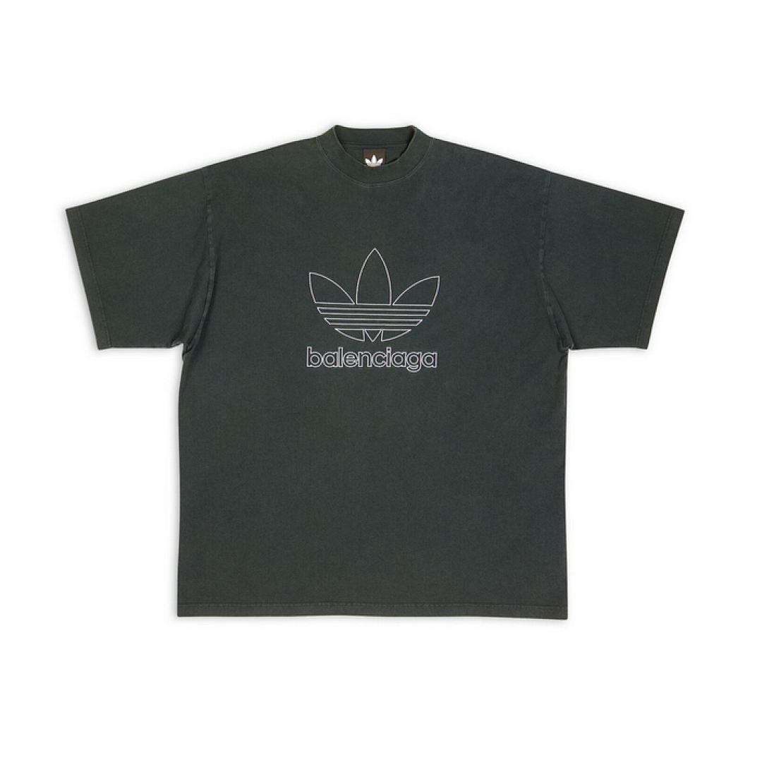 Balenciaga Triple Leaf Grass Collab Short Sleeve Ink (Green) - Image 2
