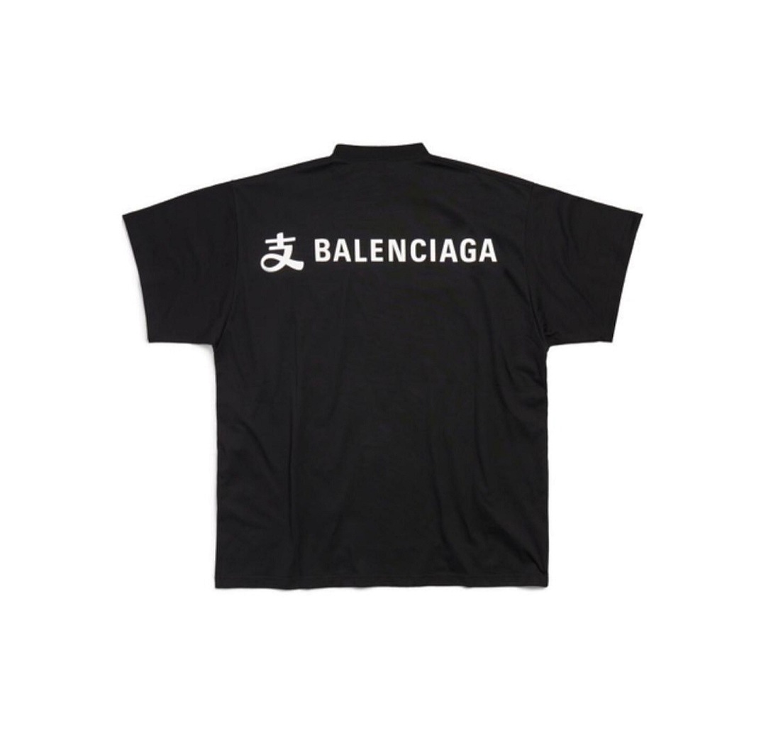 Balenciaga Collab Short Sleeve (Black) - Image 3