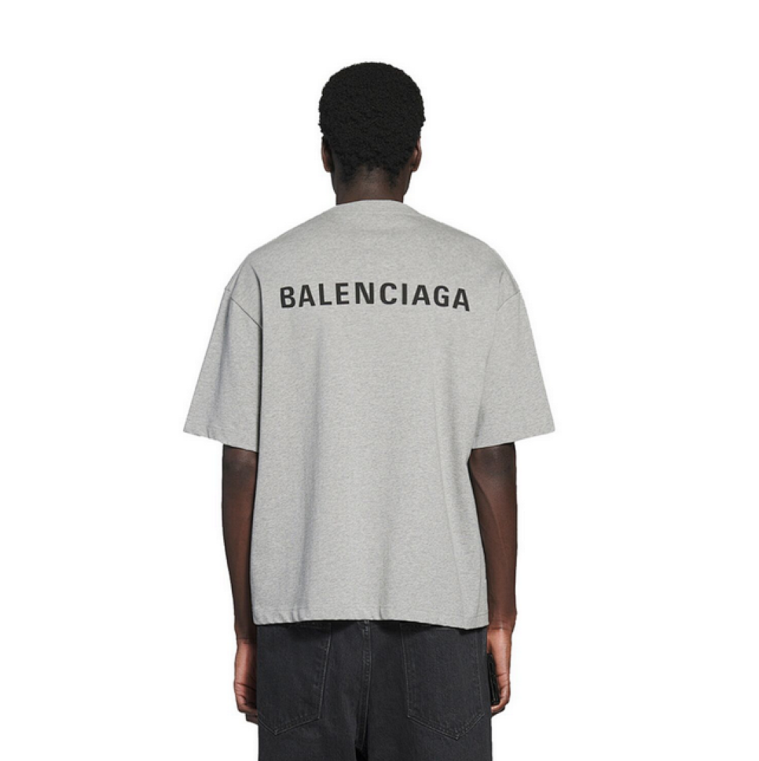 Balenciaga Print Short Sleeve (Grey) - Image 12