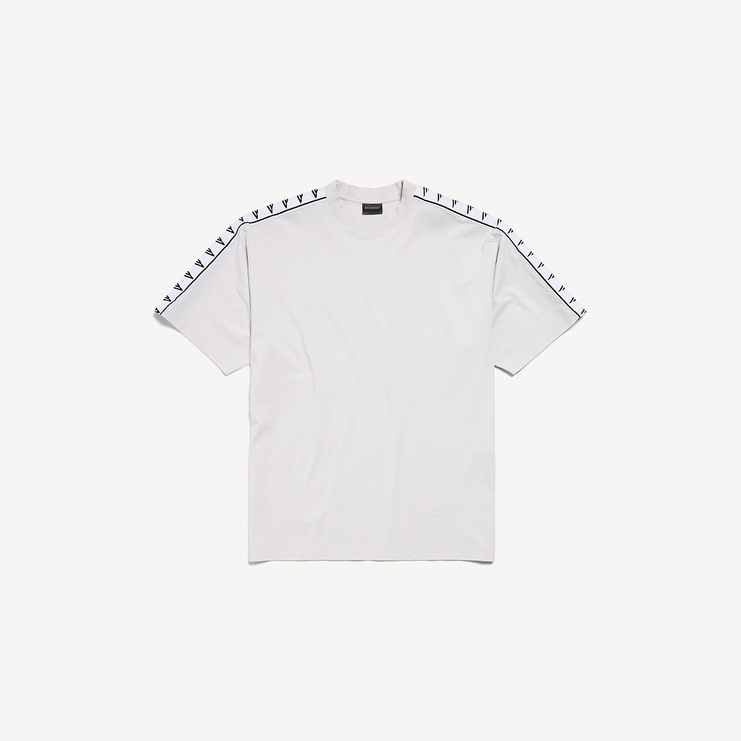Balenciaga Strap T (Grey White) - Image 2