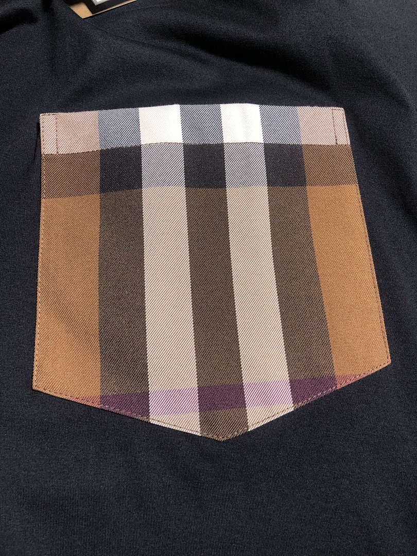 Burberry BR Coffee Plaid Short Sleeve (Black) - Image 6