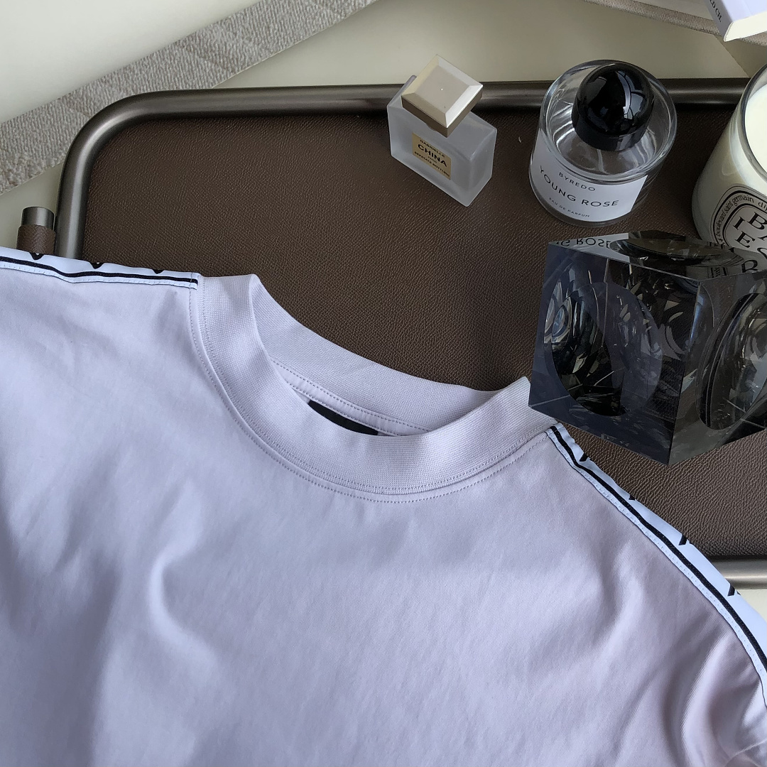Balenciaga Strap T (Grey White) - Image 6