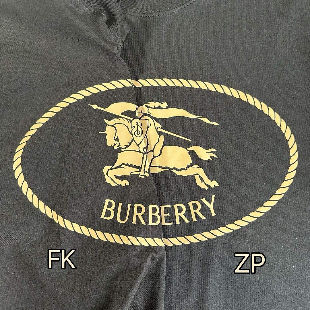 Burberry Gold Print Short Sleeve (Black) - Image 13