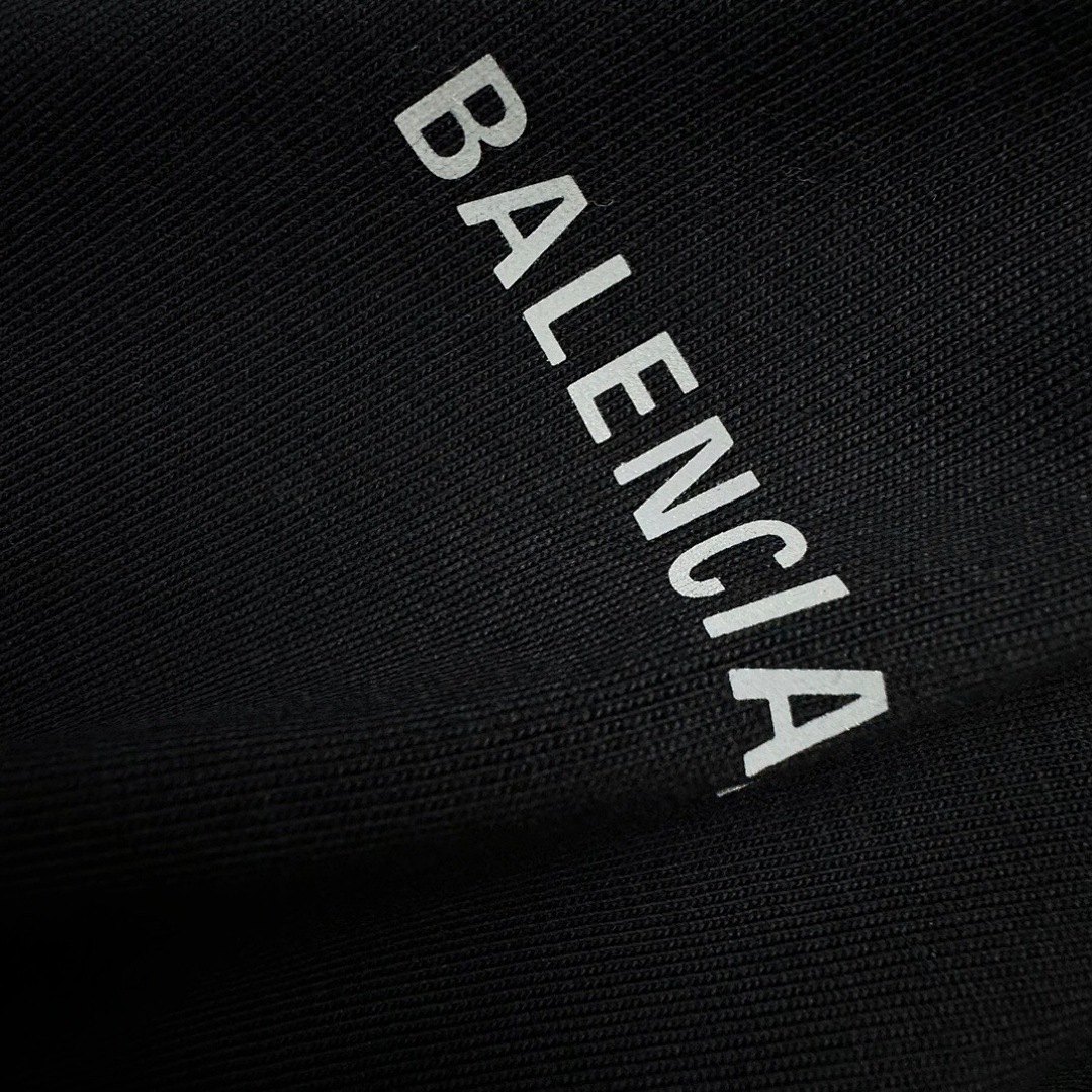 Balenciaga Light Short Sleeve (Black) - Image 8