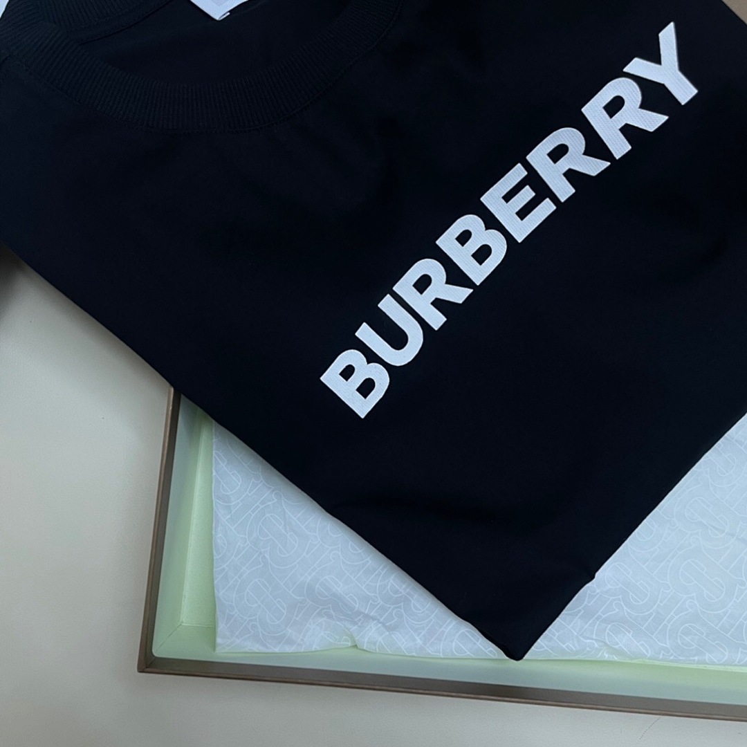 Burberry BR Print Short Sleeve (Black) - Image 8