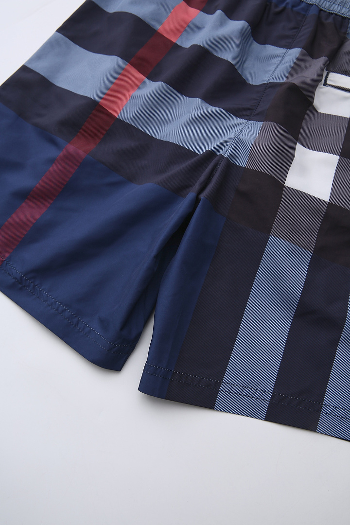 Burberry Plaid Shorts In (Blue) - Image 16