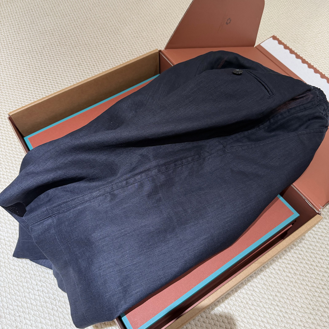 Unbranded Navy Linen Short - Image 9