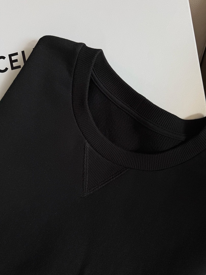 Celine Black Embroidered Label Collar - Image 5