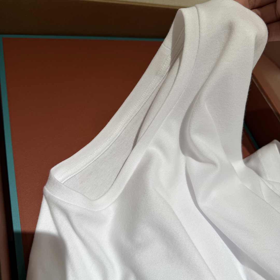 Unbranded Tremezz0 Solid Cotton Short Sleeve (White) - Image 6