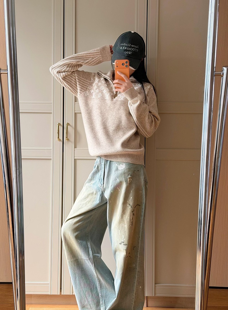 Unbranded Wool Blend Half Zip Sweater - Image 17