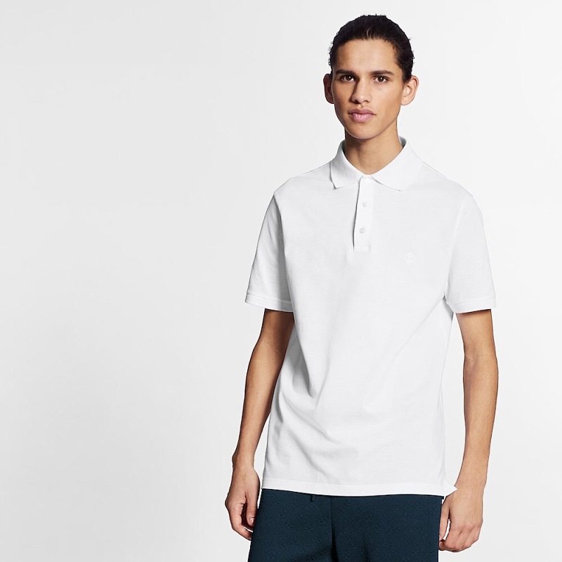 Ralph Lauren 1V Label Small Embroidered POLO (White)