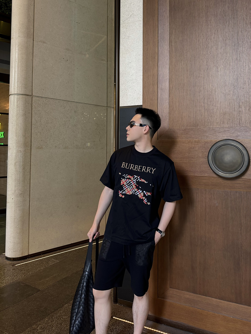 Burberry BR Plaid Short Sleeve (Black) - Image 26