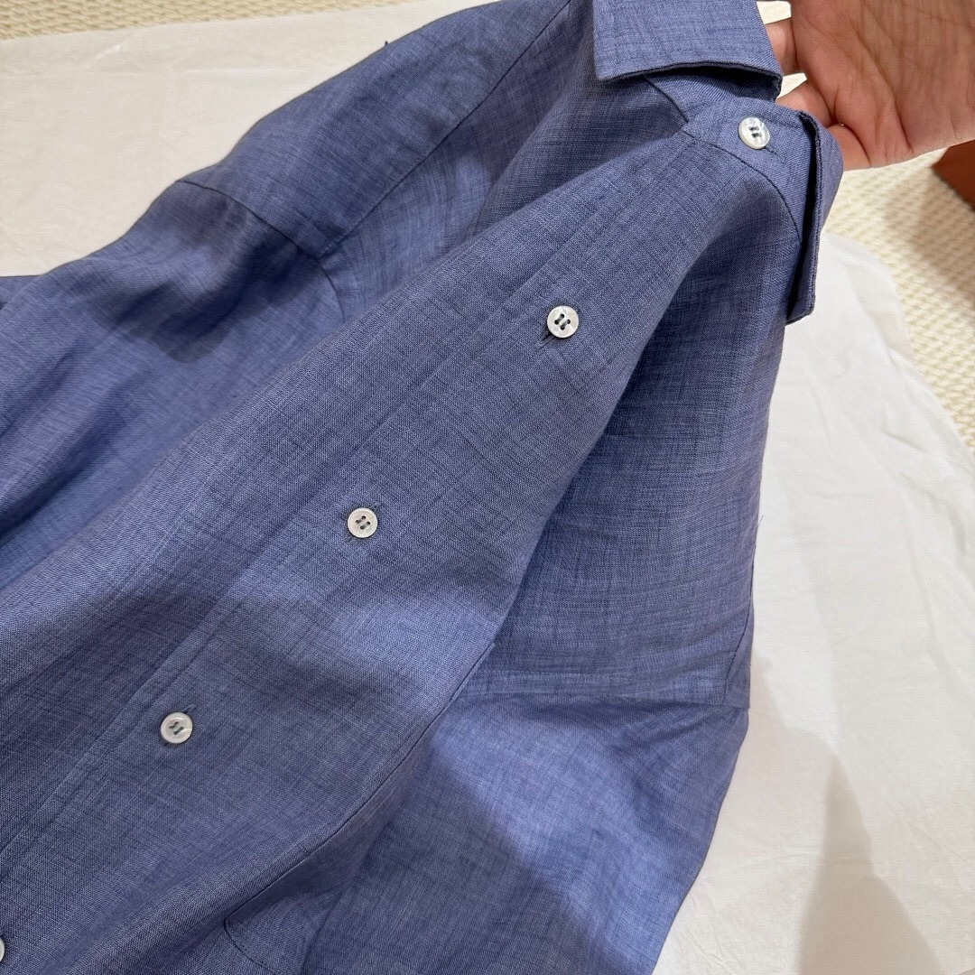 Unbranded Linen (Blue) - Image 10