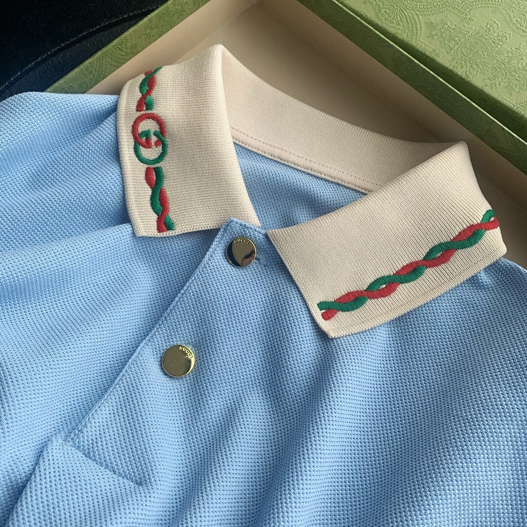 Ralph Lauren Light Blue Linen Floral POLO - Image 8