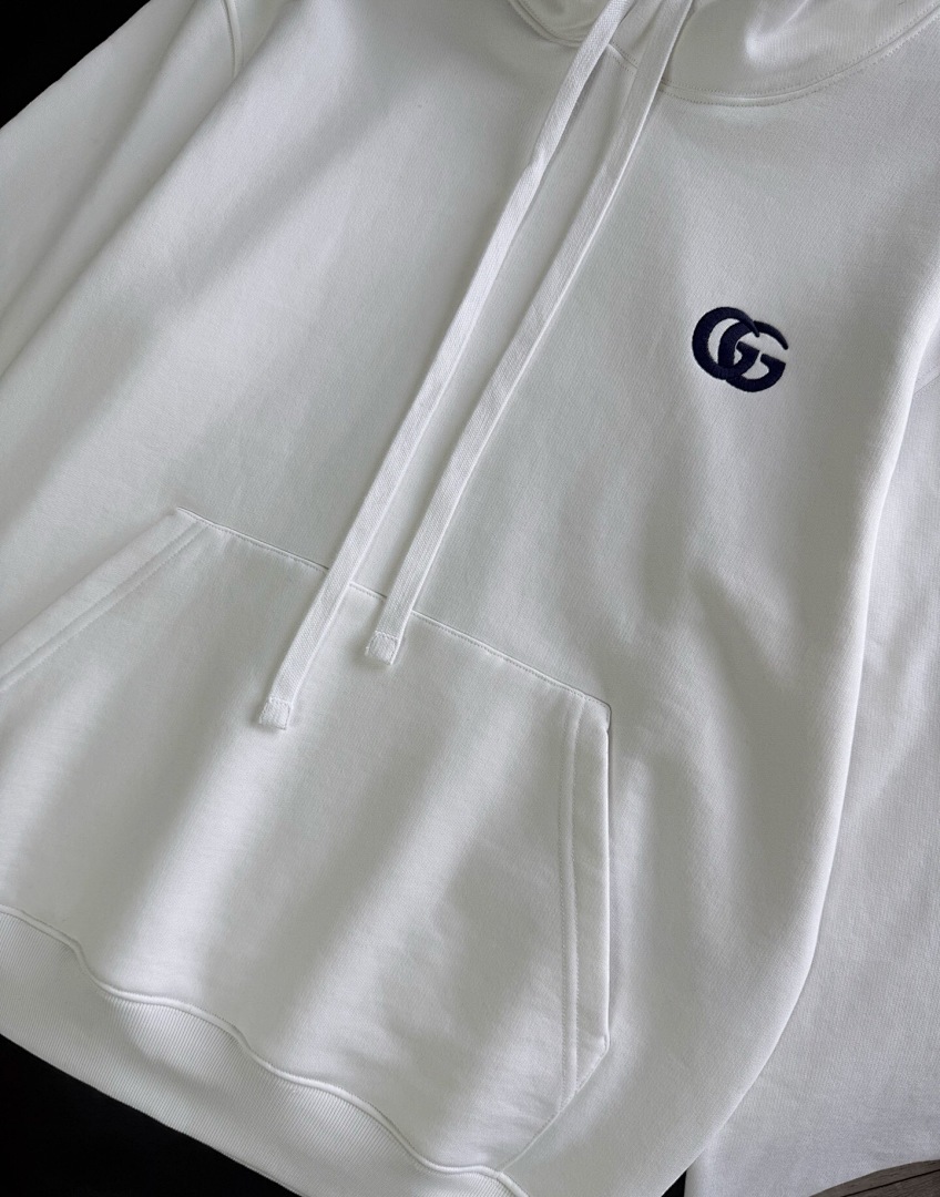 Gucci Double G Embroidered (White) - Image 4