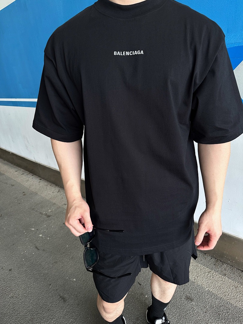 Balenciaga Light Short Sleeve (Black) - Image 14