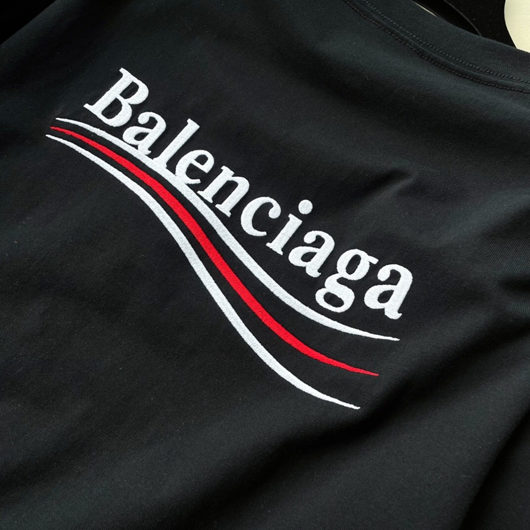 Balenciaga Long Sleeve T (Black) - Image 9