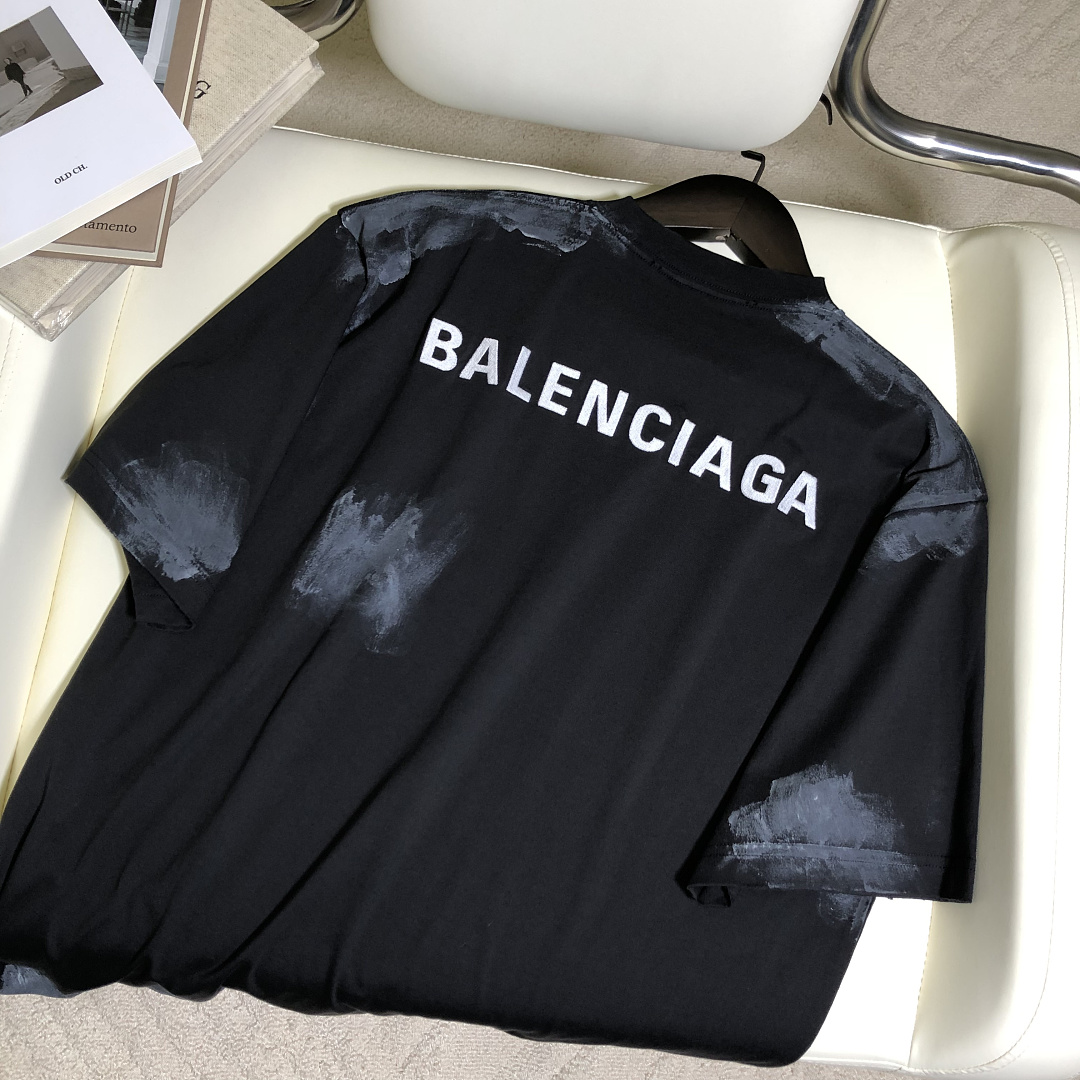 Balenciaga Embroidered Short Sleeve - Image 9