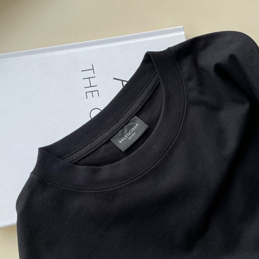 Balenciaga Long Sleeve T (Black) - Image 5