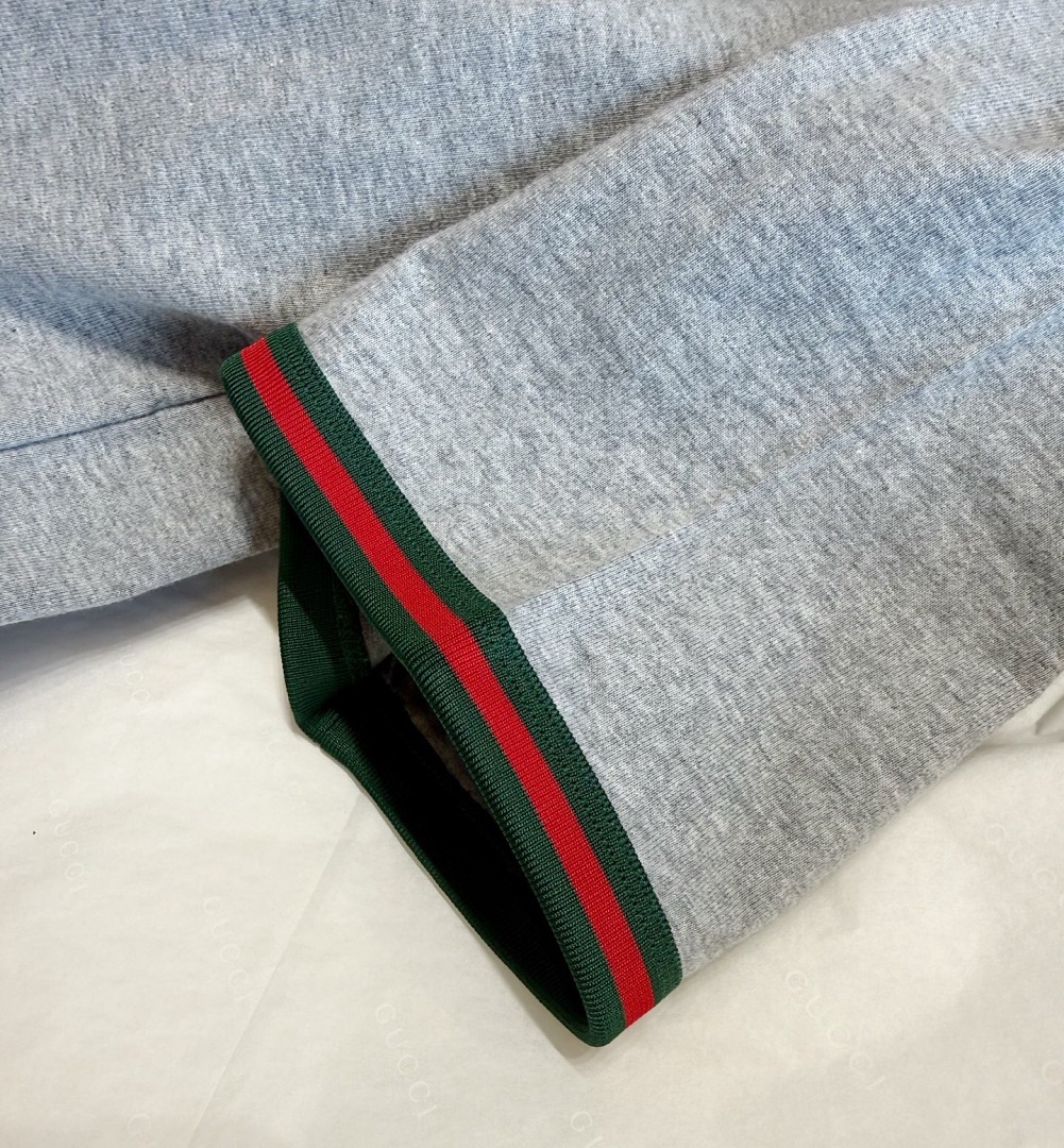 Gucci Grey Red Green Strap Short Sleeve - Image 7