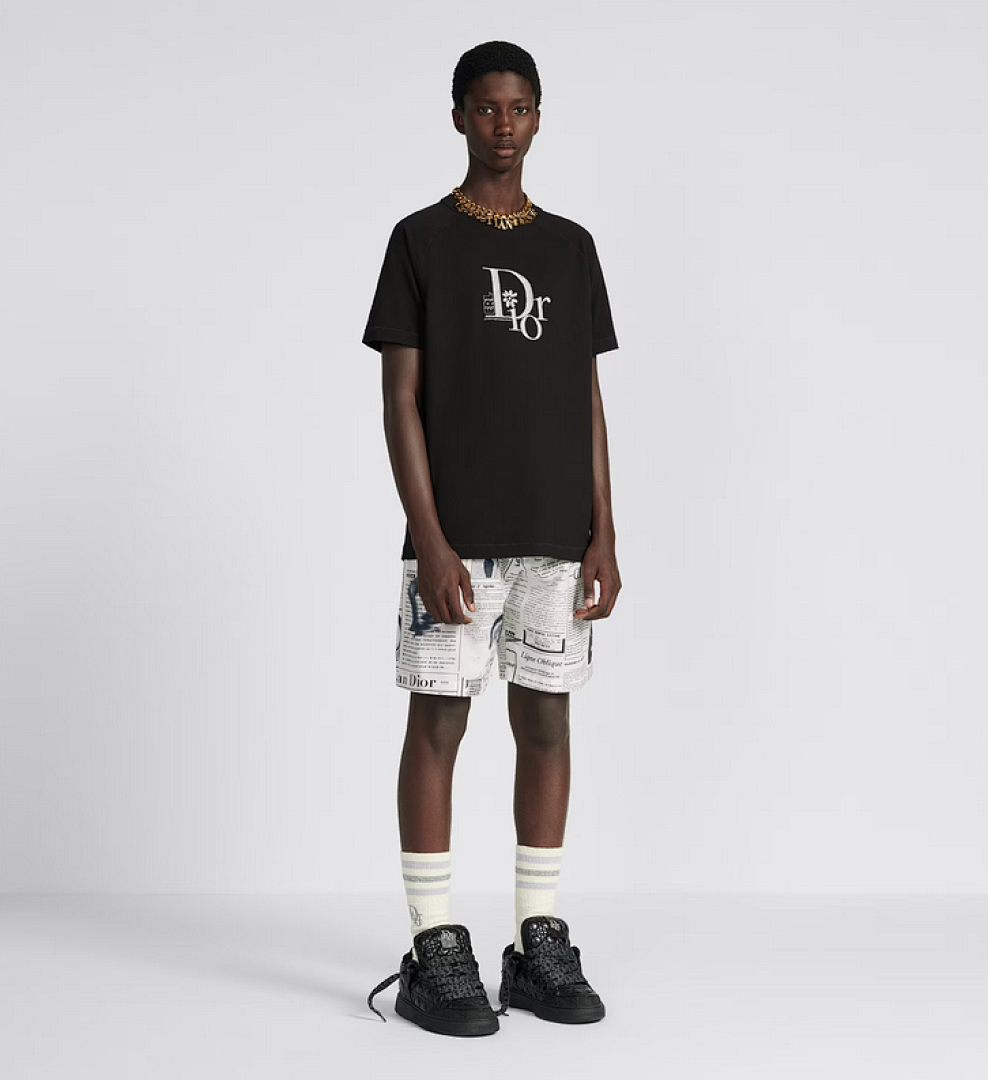 Unbranded DR Floral Embroidered Short Sleeve (Black) - Image 12