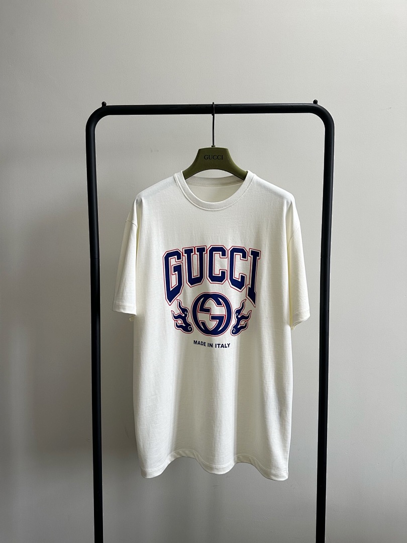 Gucci Fire Flame GG Print Short Sleeve - Image 11
