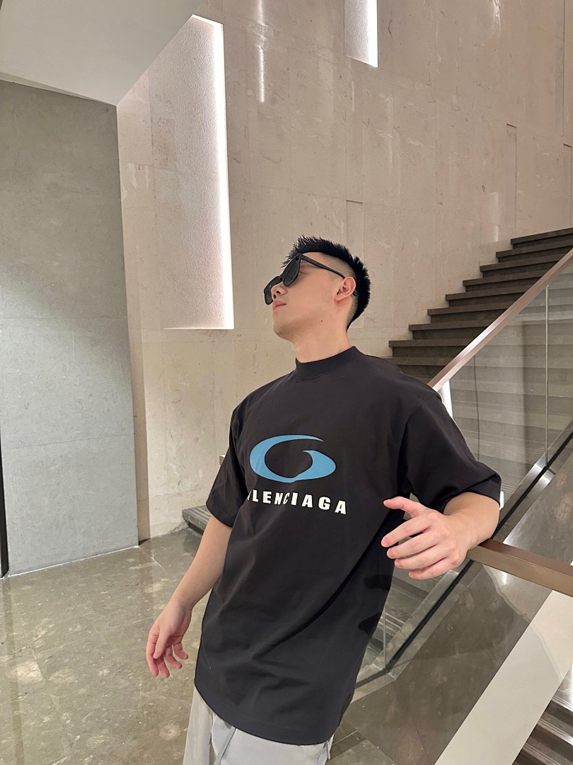 Balenciaga Short Sleeve (Washed Black) - Image 17