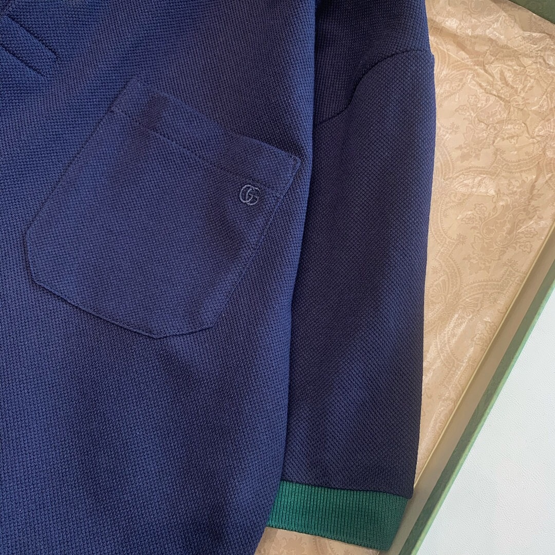 Ralph Lauren Strap Collar Polo (Dark Blue) - Image 10