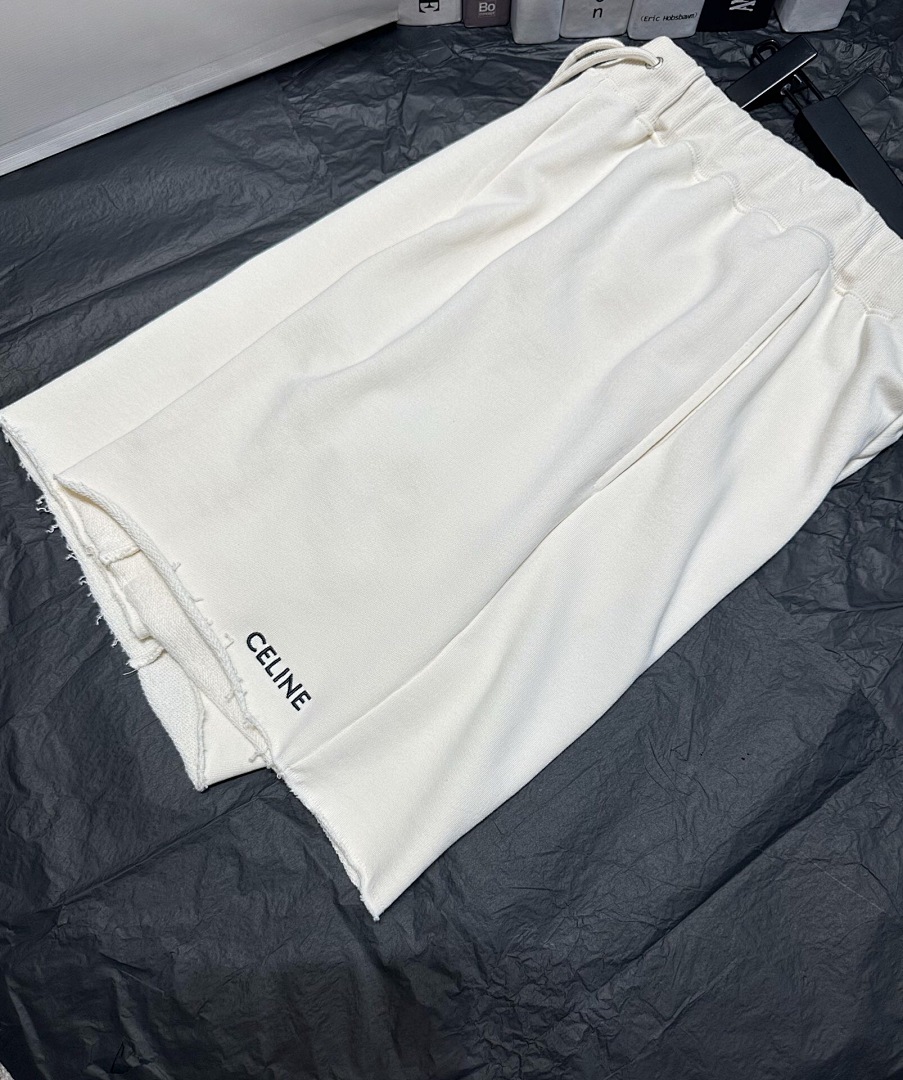 Celine C Embroidered Short (White) - Image 11