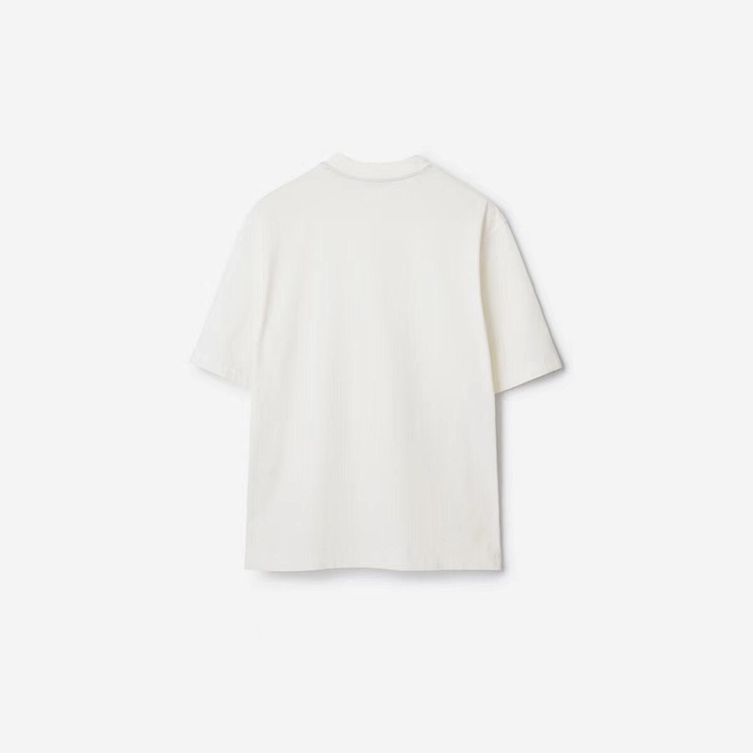 Burberry Floral Embroidered Short Sleeve (White) - Image 2