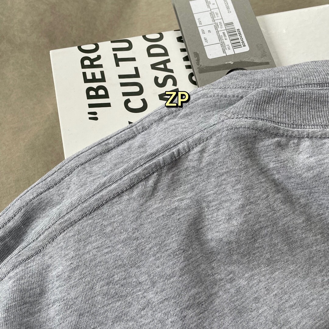 Balenciaga Print Short Sleeve (Grey) - Image 8