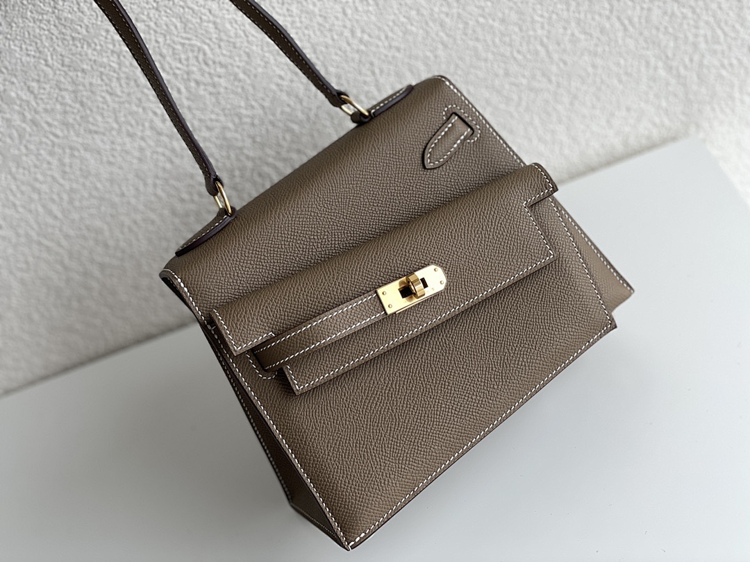 Other Kelly 20 Desordre Double Surface Big Grey Gold Buckle, photo 1