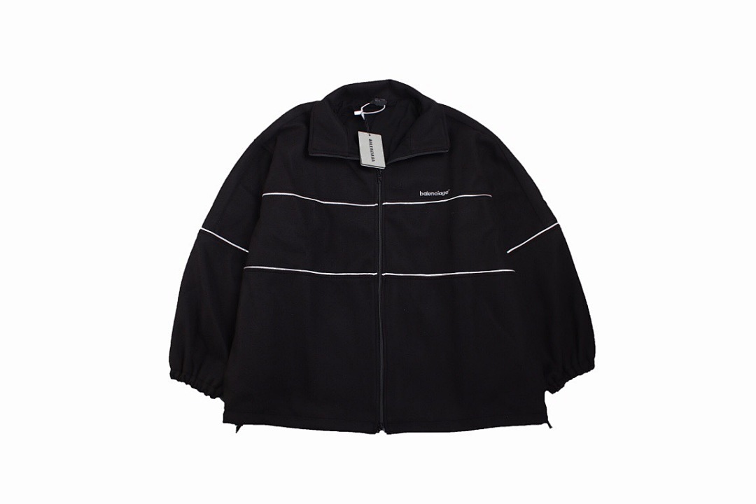 Christian Louboutin Christian Louboutin Balen--Ciaga 23 Embroidered Patchwork Stand Collar Fleece, photo 1