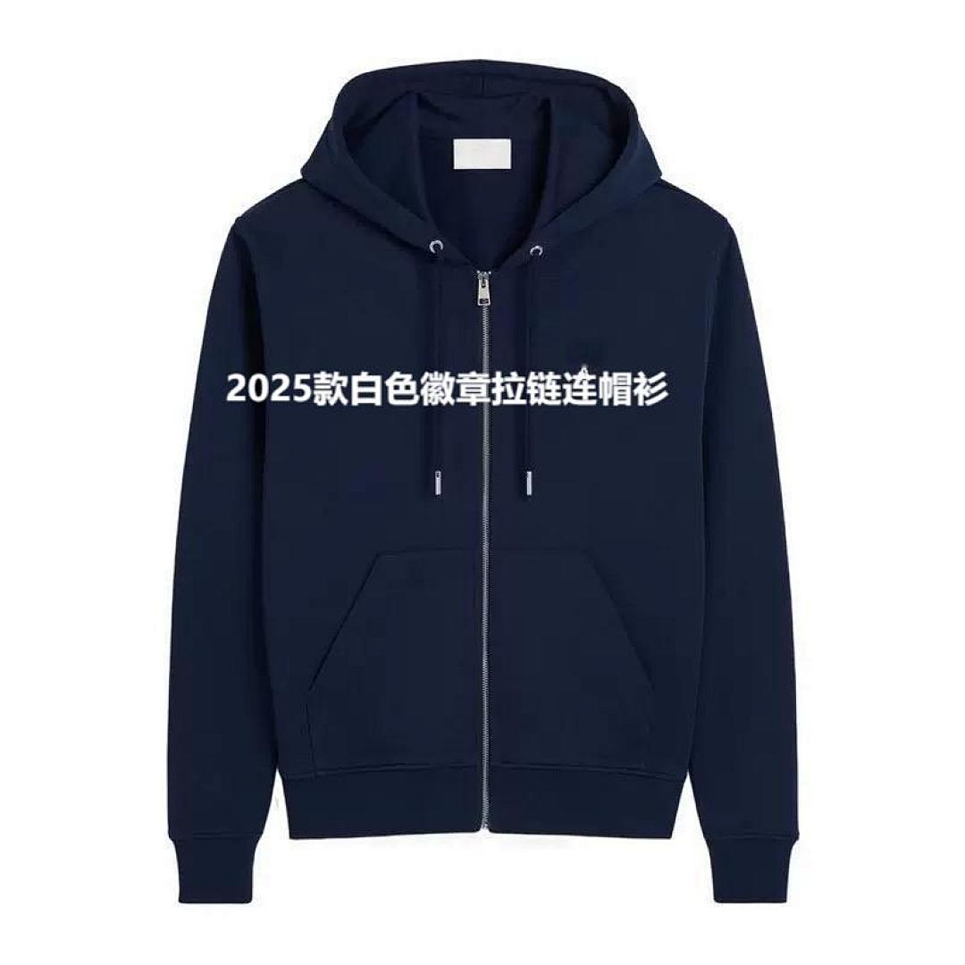 Unbranded 2025 White Badge Zipper Hoodie - Image 32