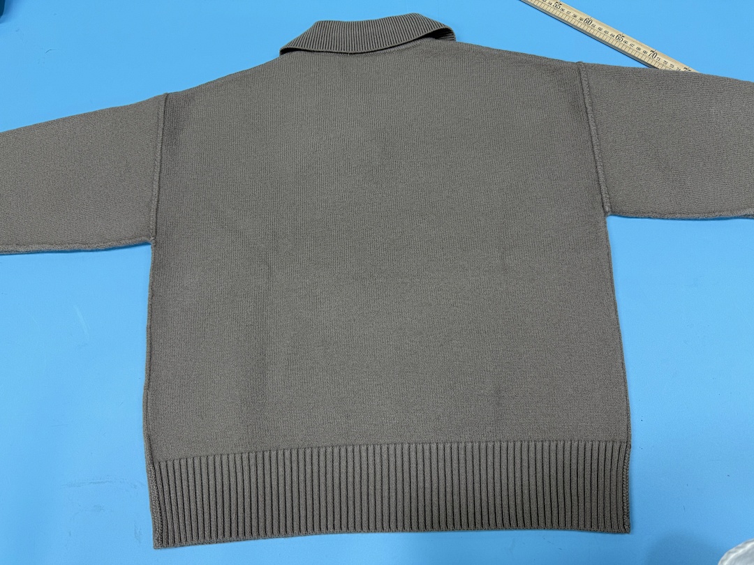 Unbranded Camel Fleece Buckle Alpaca Button Sweater - Image 14