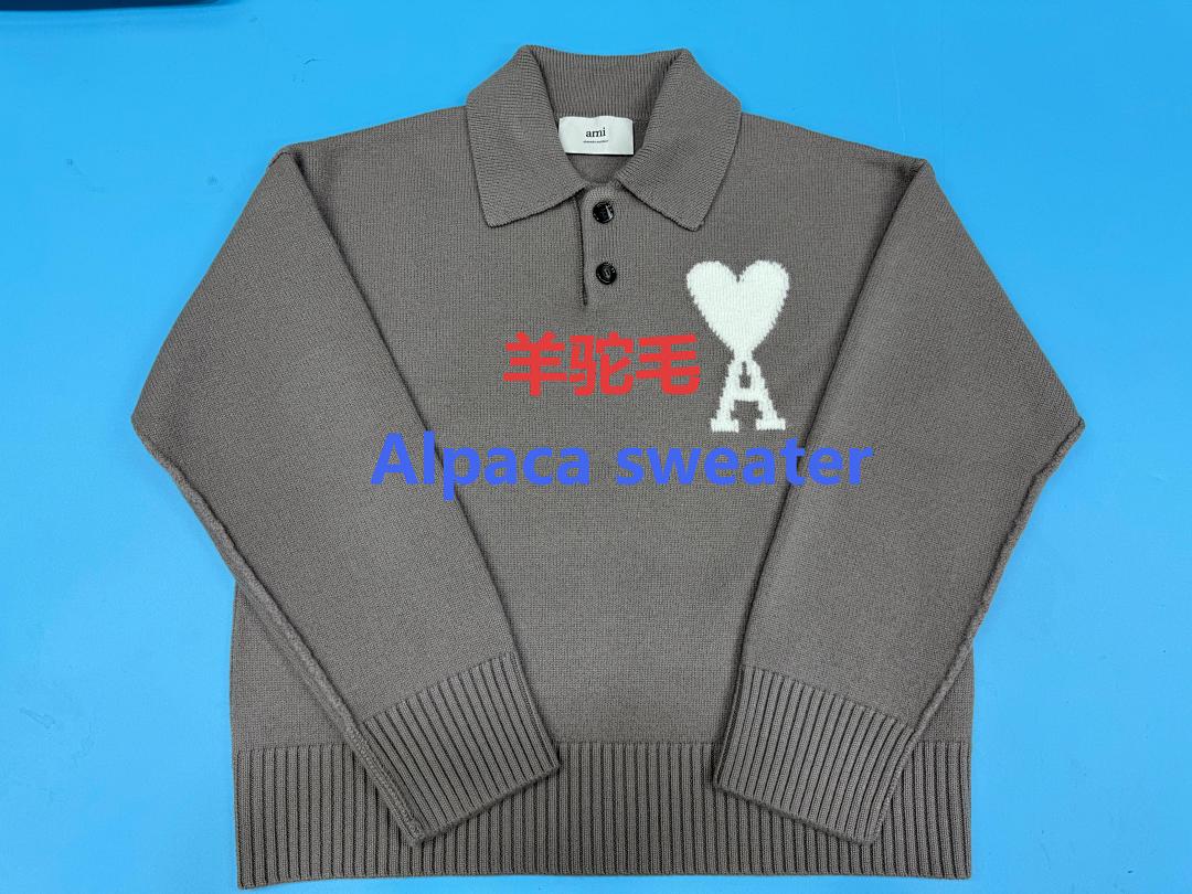 Unbranded Camel Fleece Buckle Alpaca Button Sweater - Image 11