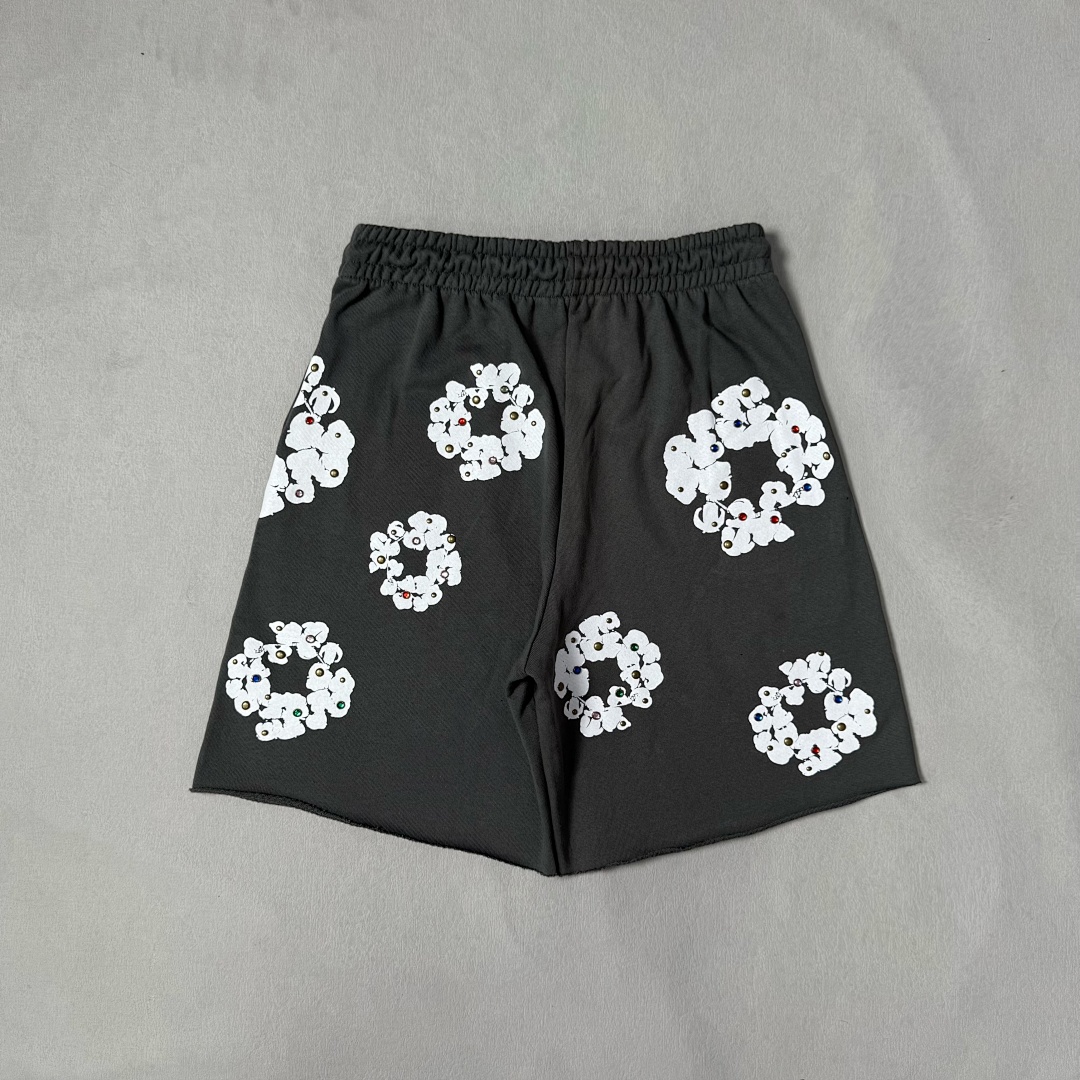 Unbranded ¥198 Rhinestone Cotton Wreath Shorts - Image 5