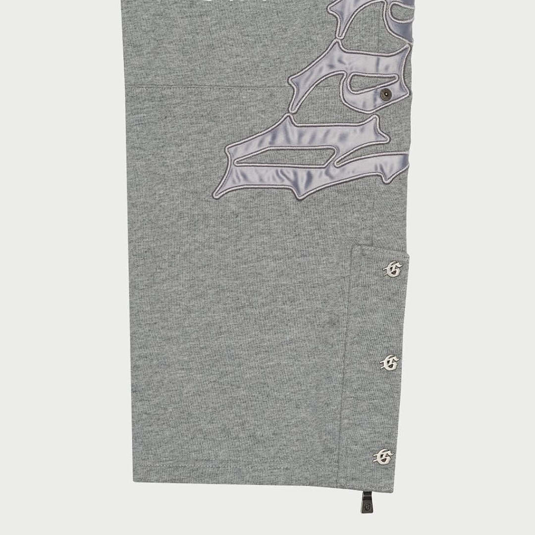 Godspeed ¥298 OG Logo Sweatsuit V2 Godspeed (Grey/Silver Satin) - Image 47