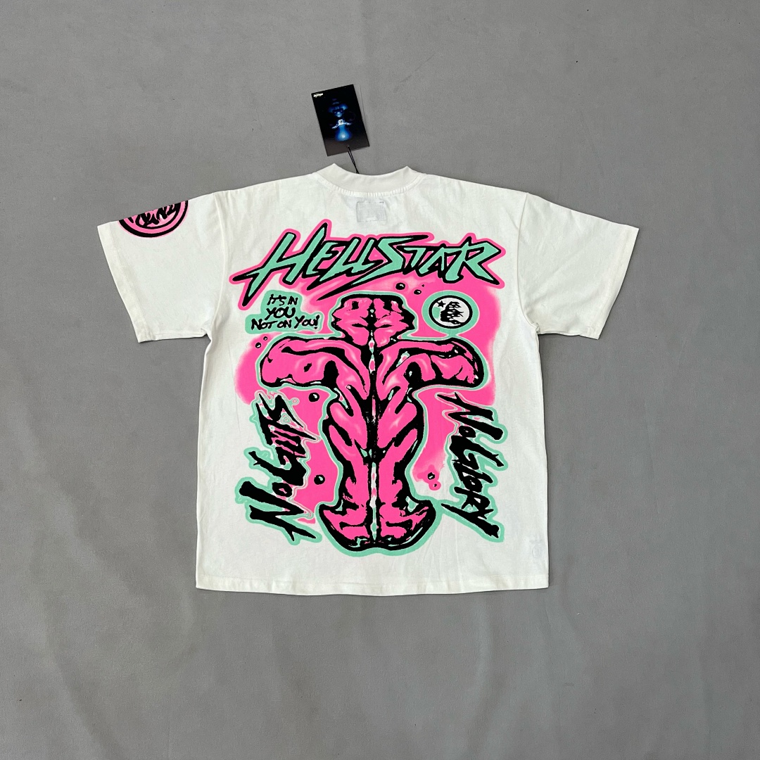 Hellstar ¥150 HELL STAR No Guts Glory T-Shirt - Image 6