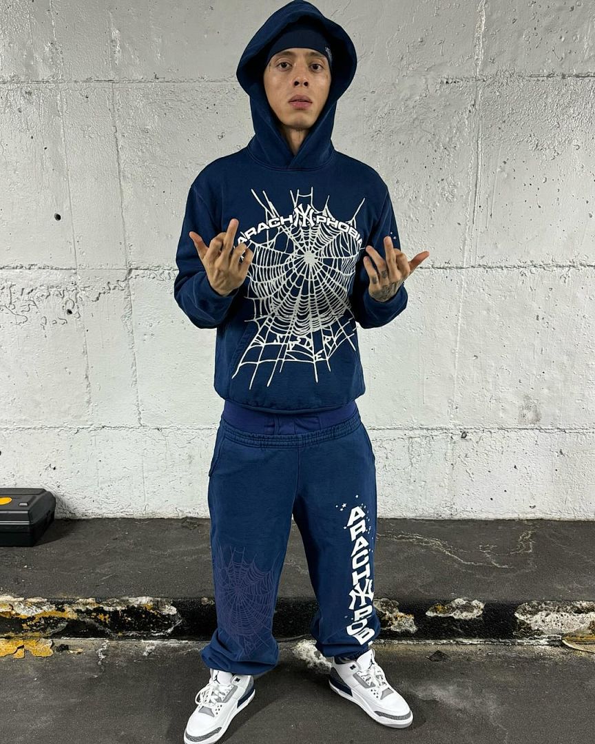 Sp5der ¥150🔥Discount🔥 NAVY PHOBIA NY 1:1 - Image 2