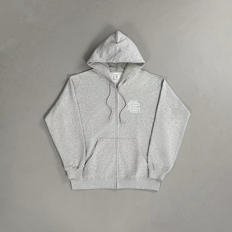 Christian Louboutin ¥298 EE Basic Zip Up Hoodie Grey/White (FW24)
