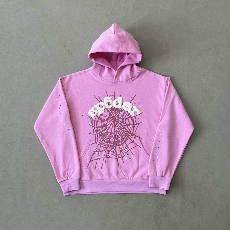Sp5der ¥260 Sp5Der OG Web Hoodie Pink1:1, photo 1