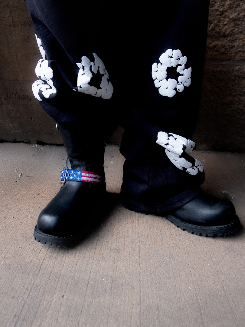 Unbranded ¥268 New Cotton Wreath BaggySweatpants Denim Tears - Image 7