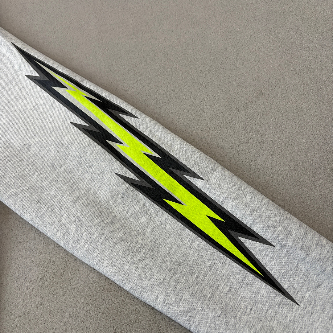 Christian Louboutin ¥268 Eric Emanuel EE Basic Hoodie (Gray/Lime Bolt) - Image 19